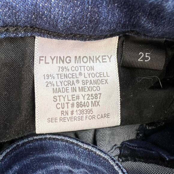 Flying Monkey Platinum Women's Straight Jeans Size 25 (2) - Picture 12 of 13